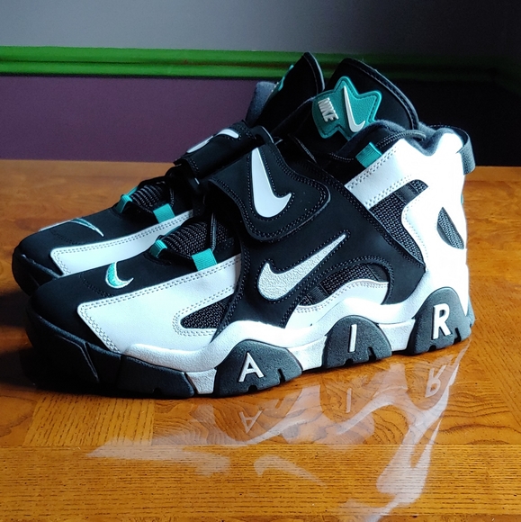 *SOLD*Nike Air Barrage Mid Men's Sz 14 Black/White - Picture 3 of 7